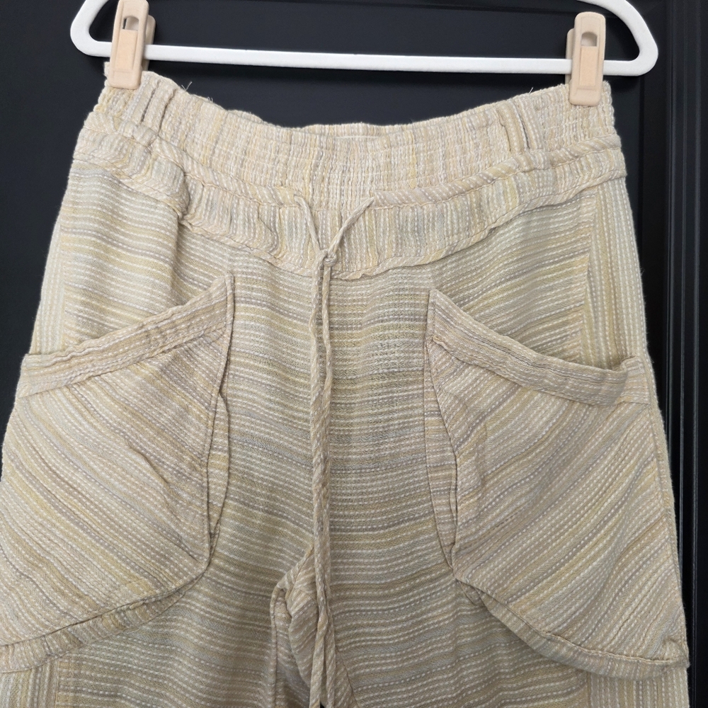 Free People Sweet Escape Pantalon Tapered Pants Cotton GOOD PREOWNED CONDITION - Picture 6 of 9